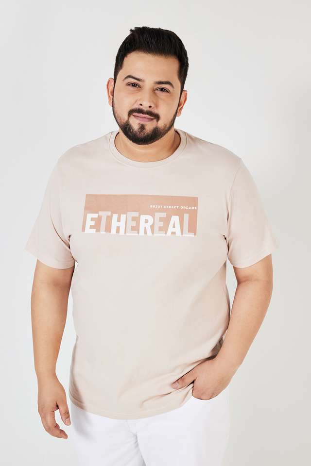 Plus-Size-Graphic-Print-Cotton-Crew-Neck-Men-s-T-Shirt