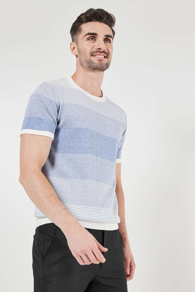 Stripes-Cotton-Round-Neck-Men-s-T-Shirt