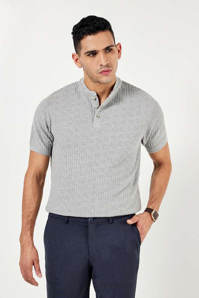 Textured-Cotton-Polo-Men-s-T-Shirt