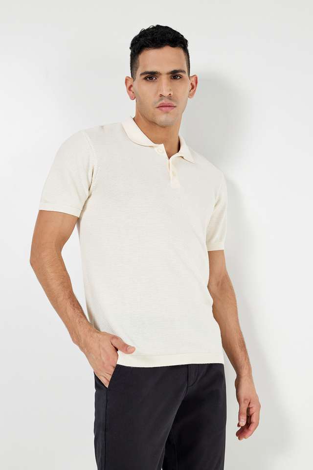 Textured-Cotton-Polo-Men-s-T-Shirt