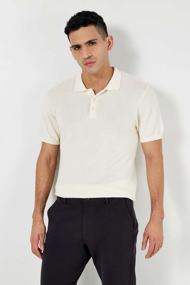 Textured-Cotton-Polo-Men-s-T-Shirt