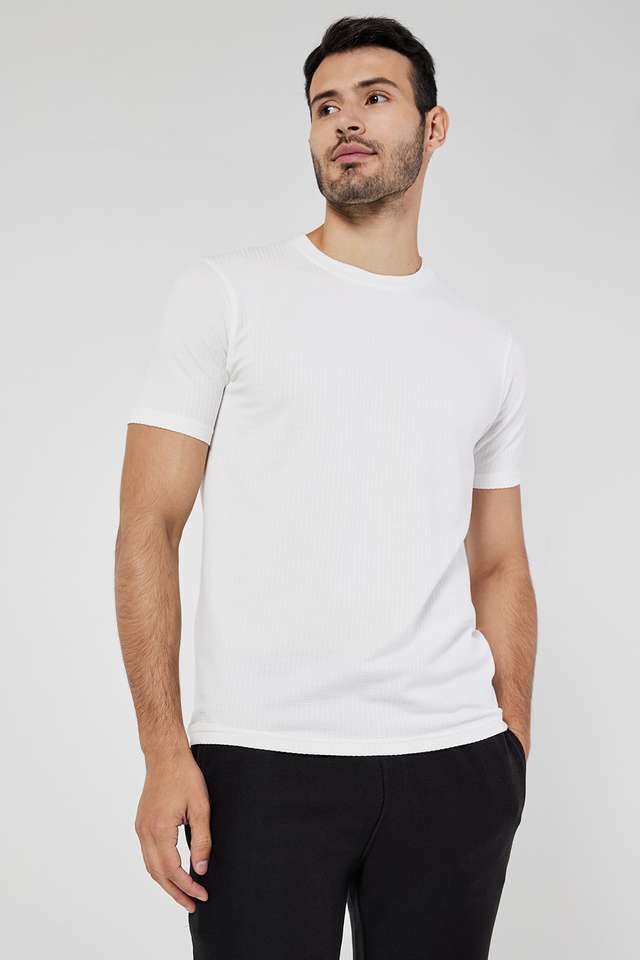 Textured-Blended-Fabric-Round-Neck-Men-s-T-Shirt
