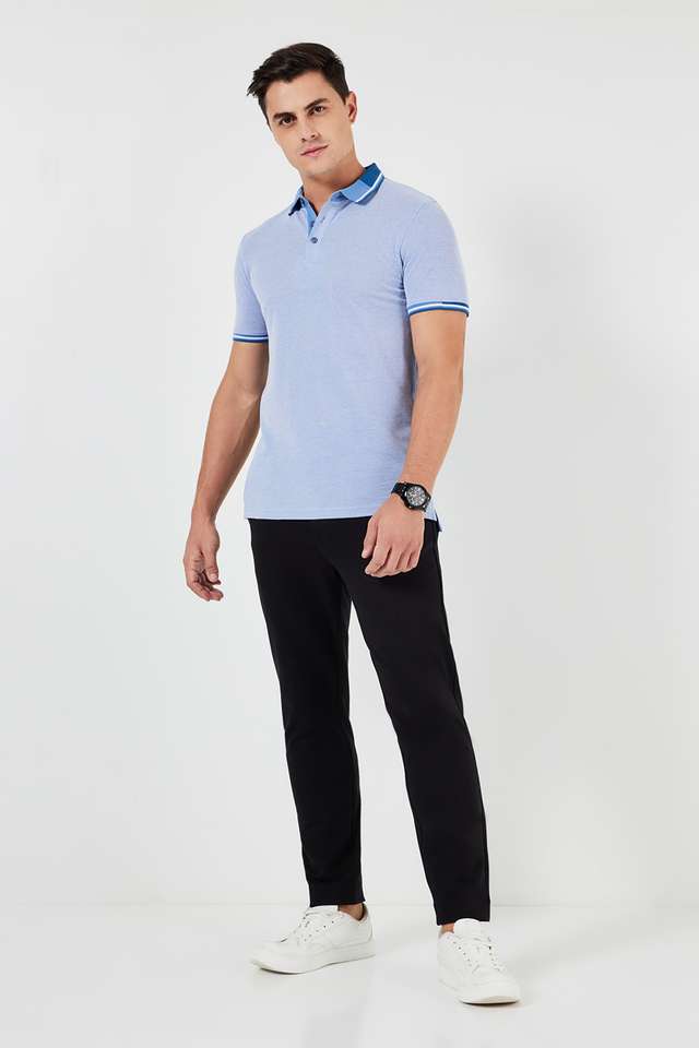 Textured-Blended-Fabric-Regular-Fit-Men-s-T-Shirt