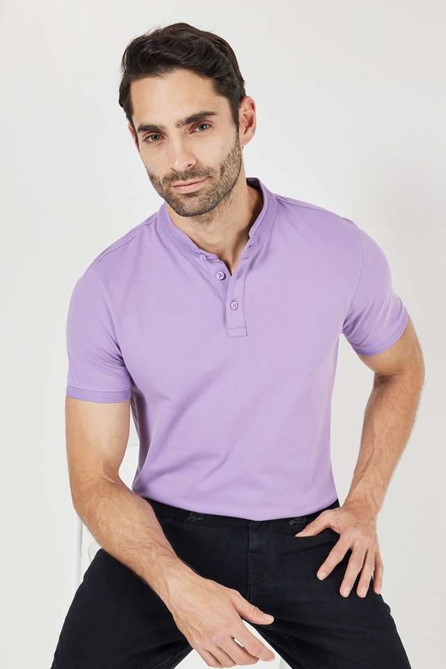 Solid-Cotton-Polo-Men-s-T-Shirt