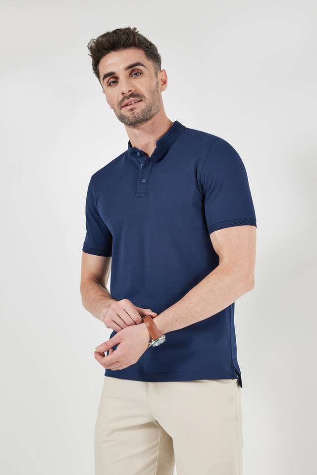 Solid-Cotton-Polo-Men-s-T-Shirt