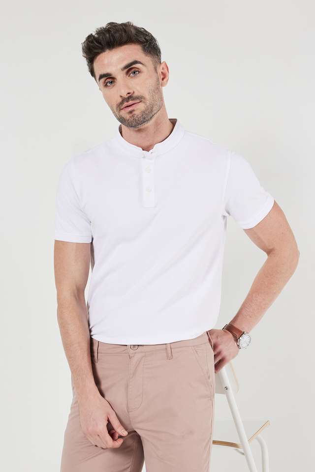 Solid-Cotton-Polo-Men-s-T-Shirt