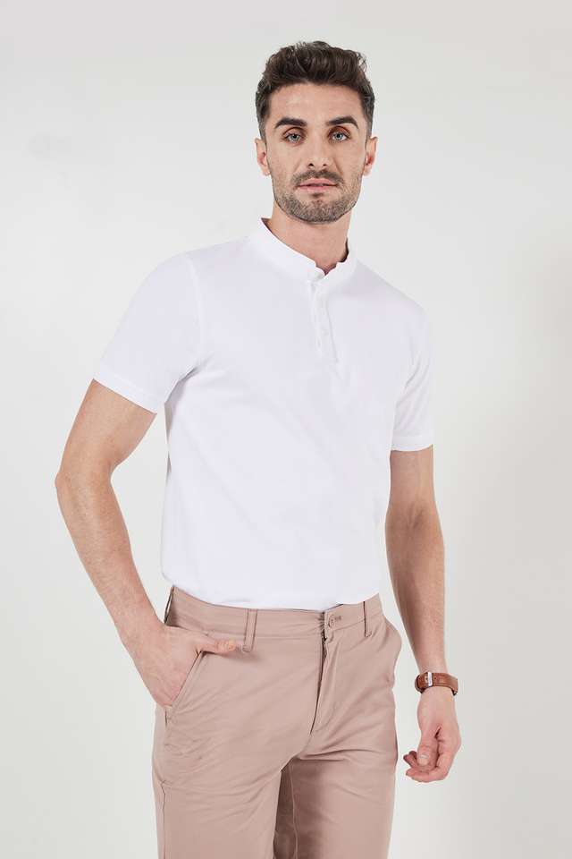 Solid-Cotton-Polo-Men-s-T-Shirt