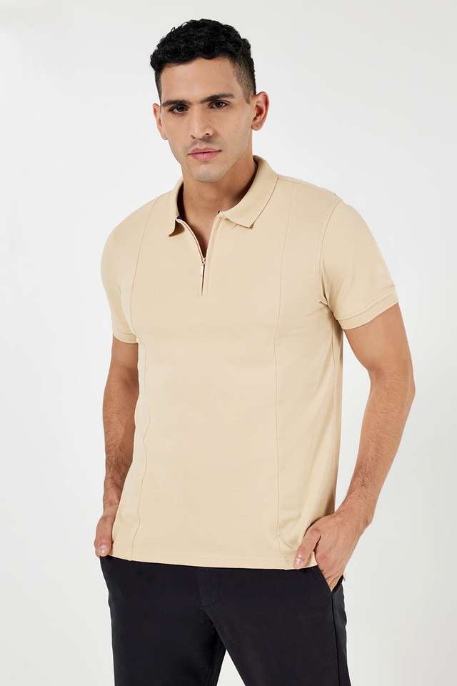 Solid-Cotton-Polo-Men-s-T-Shirt