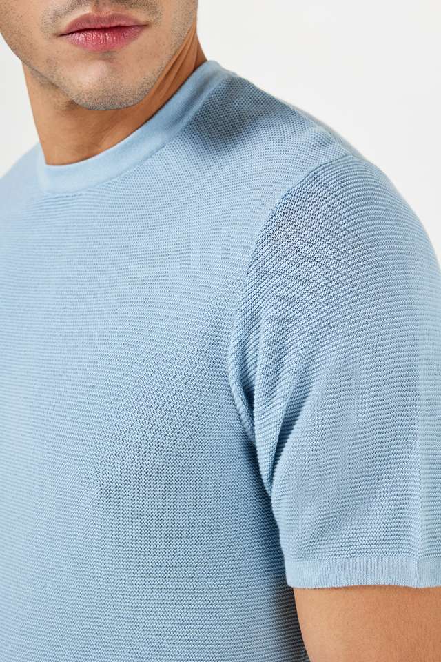 Solid-Cotton-Regular-Fit-Men-T-Shirt