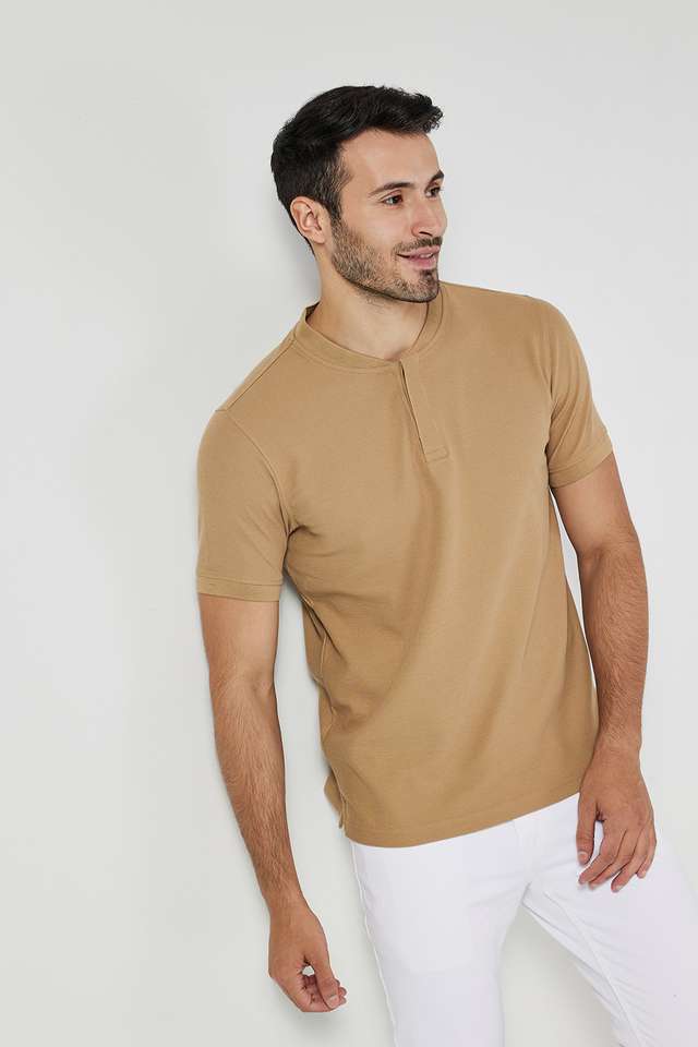 Solid-Cotton-Polo-Men-s-T-Shirt