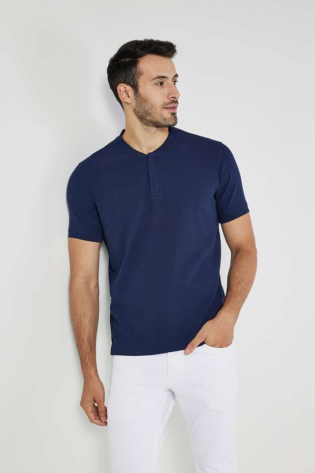 Solid-Cotton-Polo-Men-s-T-Shirt