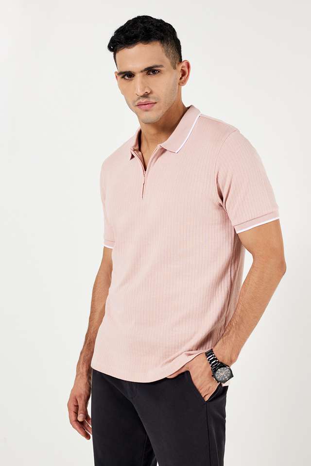 Textured-Cotton-Polo-Men-s-T-Shirt