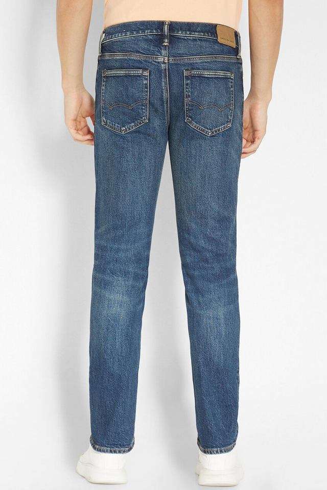 Light-Wash-Cotton-Stretch-Straight-Fit-Men-s-Jeans