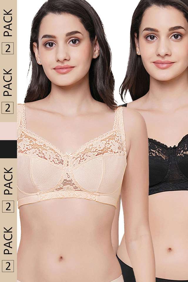 Charming-Illusion-Non-Padded-Non-Wired-Full-Cup-Plus-Size-Full-Support-Pack-of-2-Minimizer-Bra