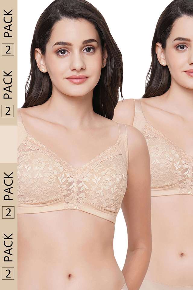 Non-Wired-Regular-Straps-Lightly-Padded-Women-s-Everyday-Bra---Pack-of-2