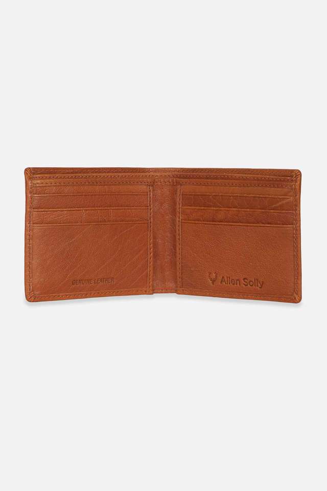 Solid-Pure-Leather-Men-s-Formal-Bi-Fold-Wallet