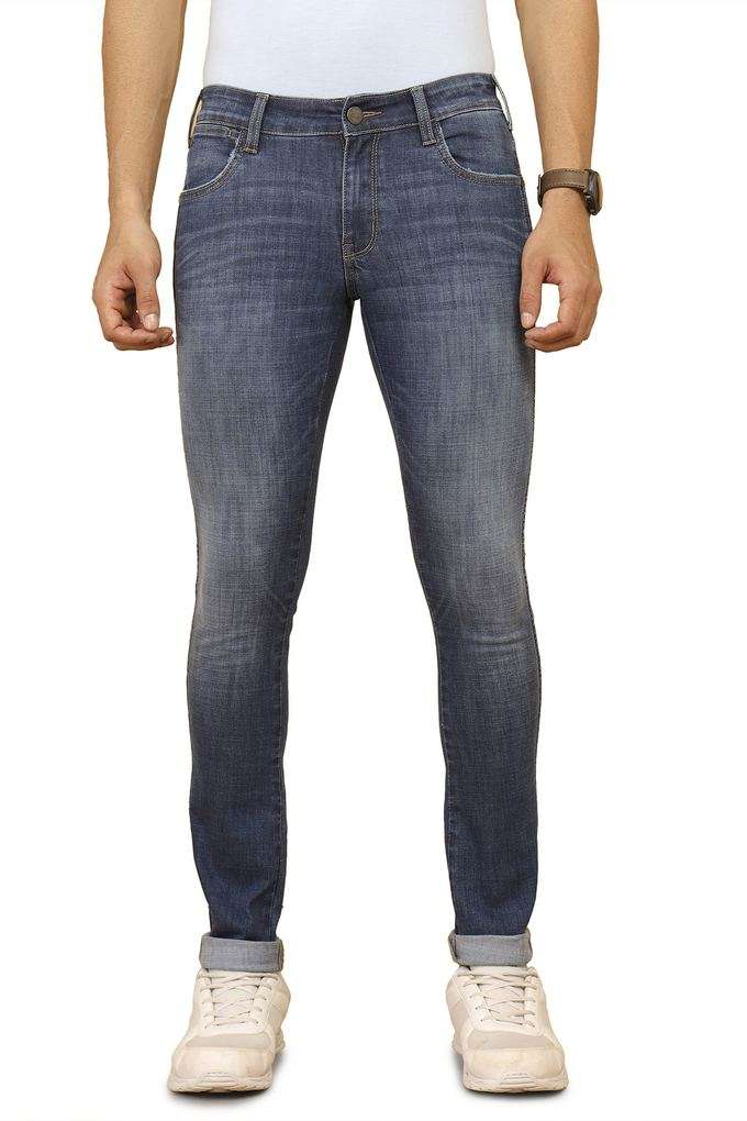 Light-Wash-Cotton-Skinny-Fit-Men-s-Jeans