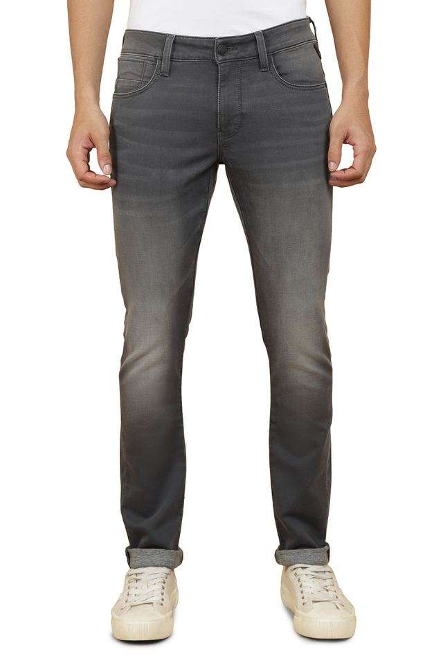 Light-Wash-Cotton-Skinny-Fit-Men-s-Jeans