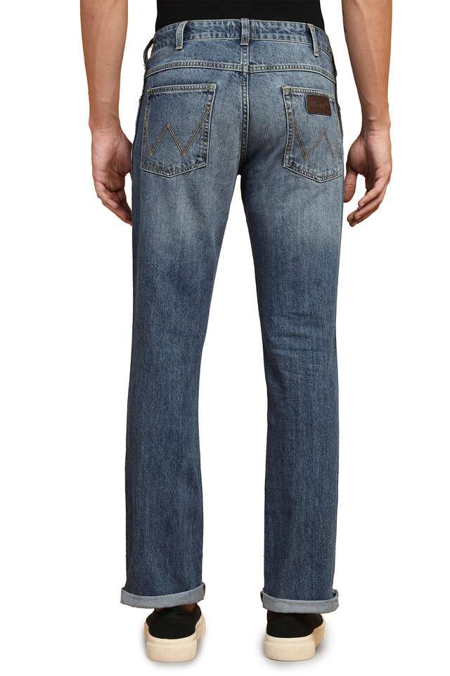 Light-Wash-Cotton-Polyester-Fleece-Skinny-Fit-Men-s-Jeans