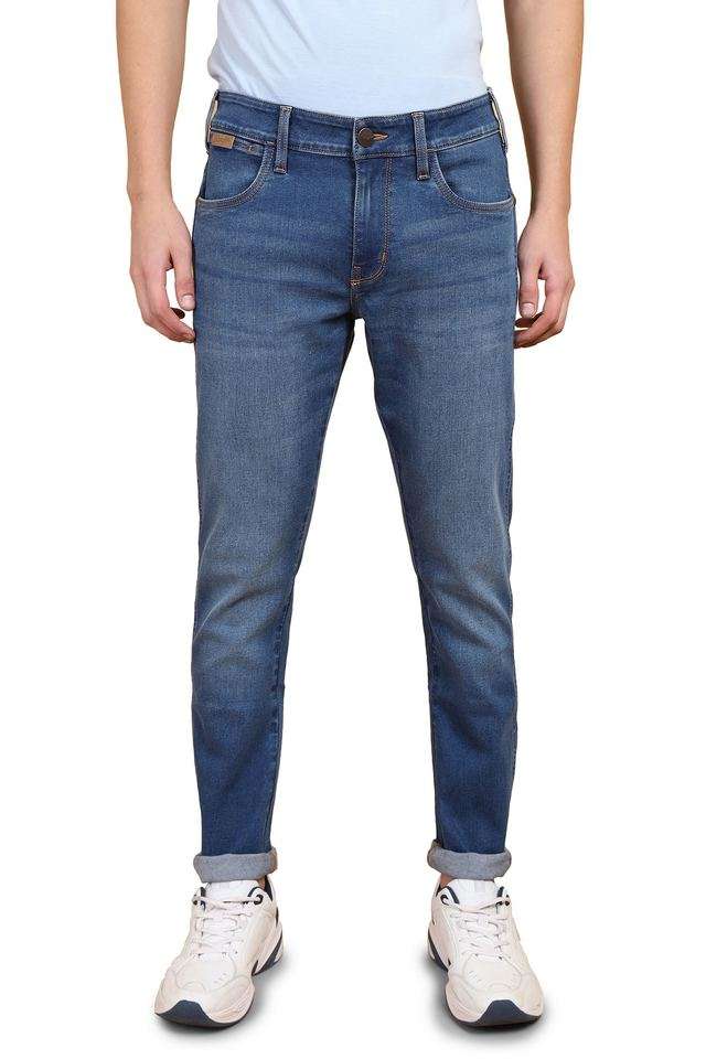 Light-Wash-Cotton-Skinny-Fit-Men-s-Jeans