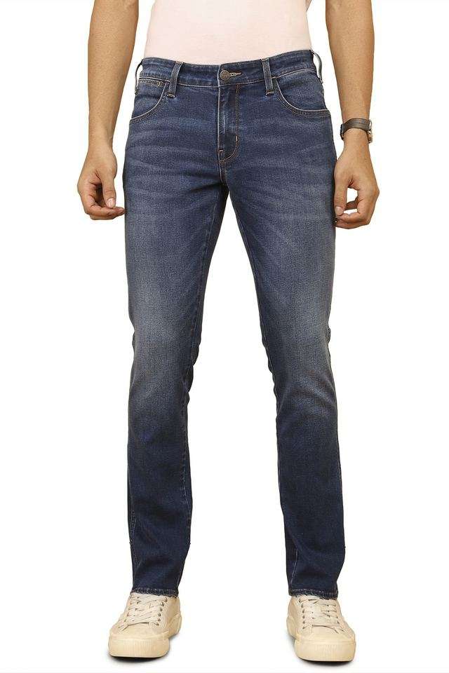 Light-Wash-Cotton-Skinny-Fit-Men-s-Jeans