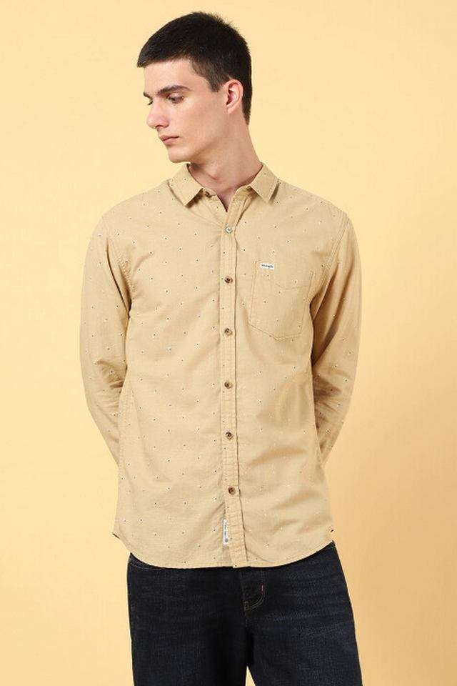 Printed-Blended-Fabric-Slim-Fit-Men-s-Casual-Shirt