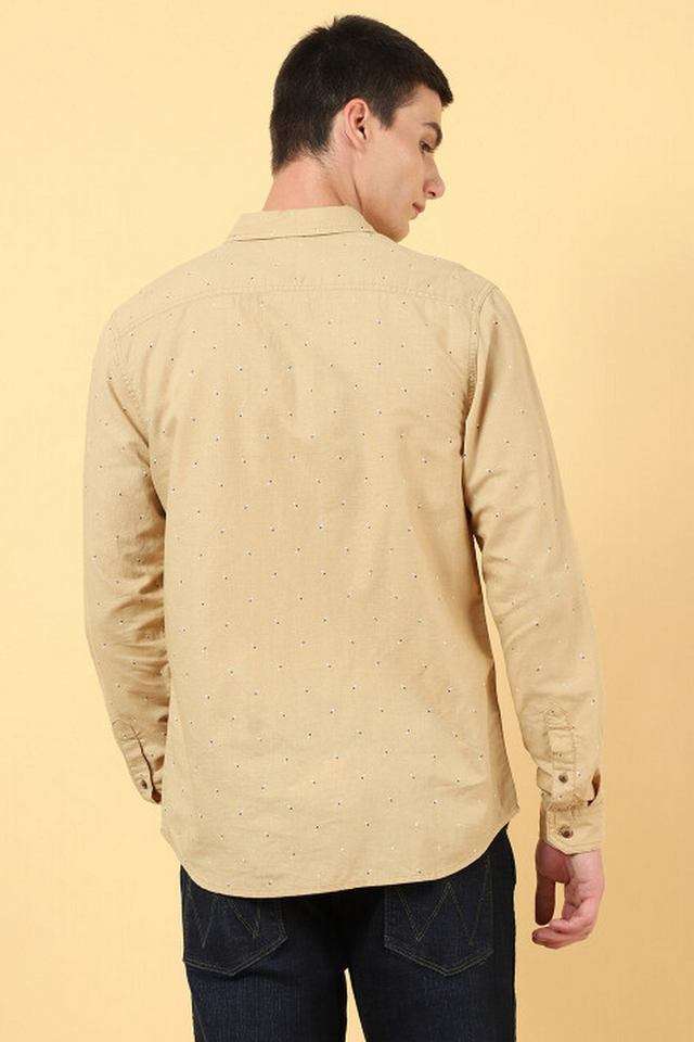 Printed-Blended-Fabric-Slim-Fit-Men-s-Casual-Shirt