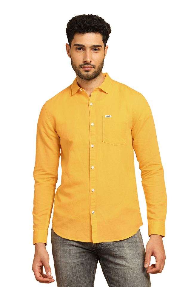 Solid-Cotton-Regular-Fit-Men-s-Casual-Wear-Shirt