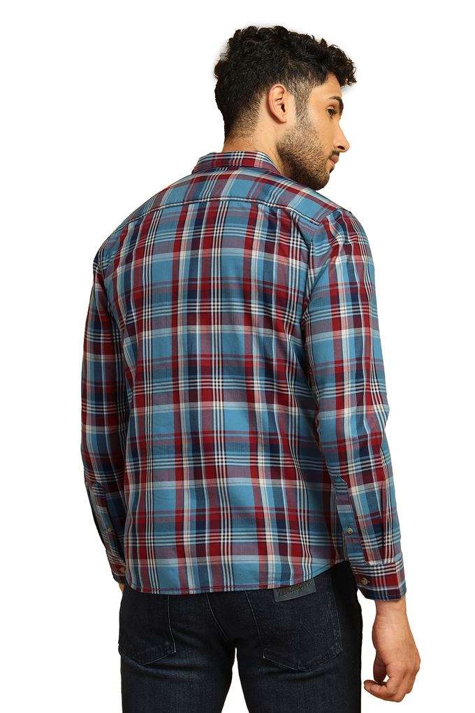 Checks-Cotton-Regular-Fit-Men-s-Casual-Wear-Shirt