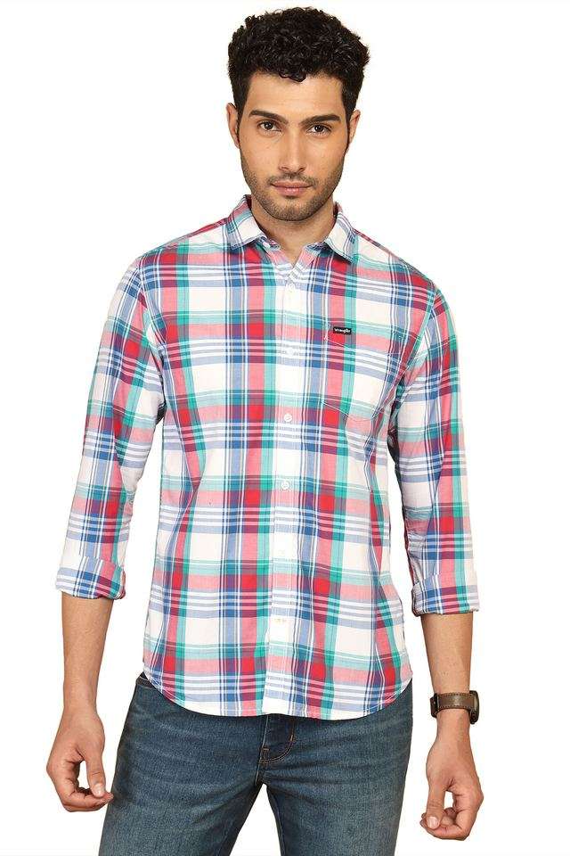 Checks-Cotton-Regular-Fit-Men-s-Casual-Wear-Shirt