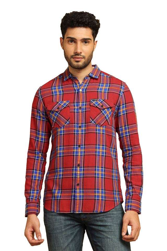 Checks-Cotton-Regular-Fit-Men-s-Casual-Wear-Shirt