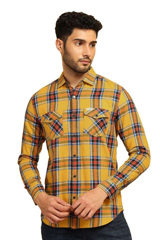 Checks-Cotton-Regular-Fit-Men-s-Casual-Wear-Shirt