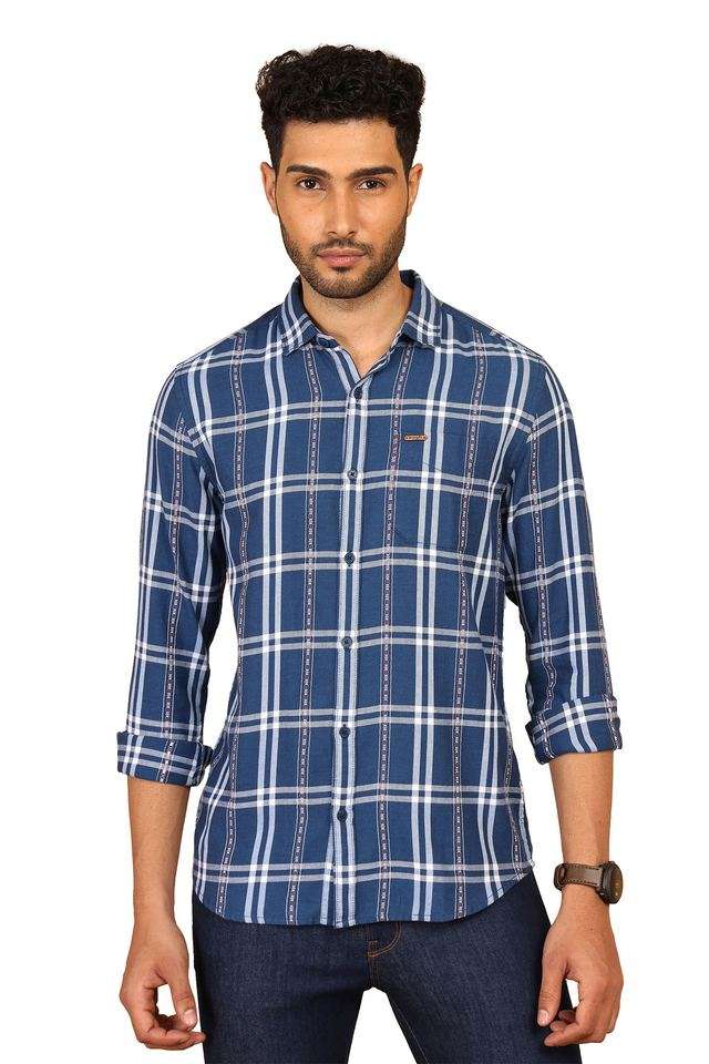 Checks-Cotton-Regular-Fit-Men-s-Casual-Wear-Shirt