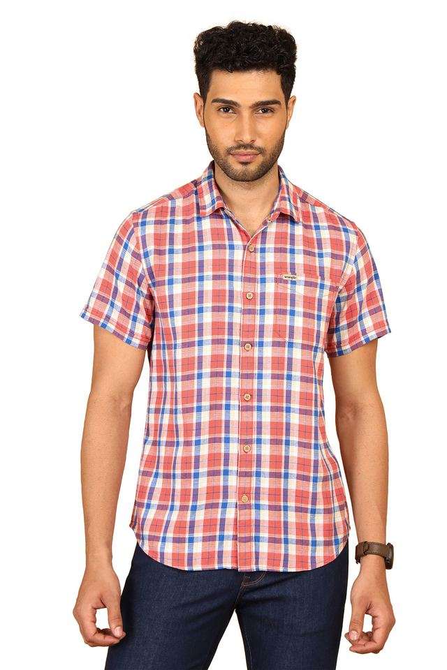 Checks-Cotton-Regular-Fit-Men-s-Casual-Wear-Shirt