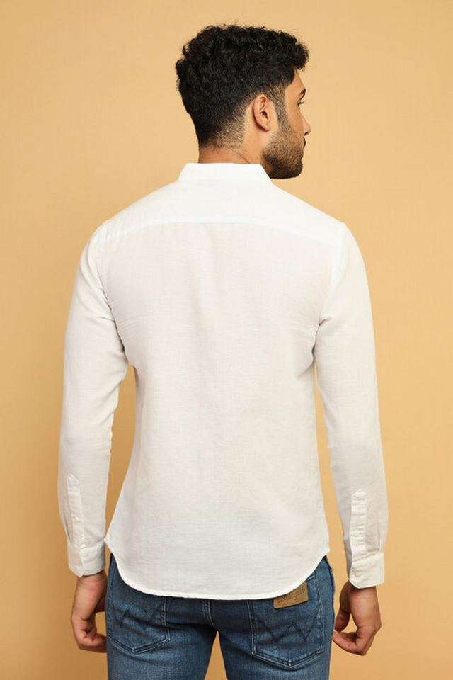 Solid-Cotton-Slim-Fit-Men-s-Casual-Wear-Shirt