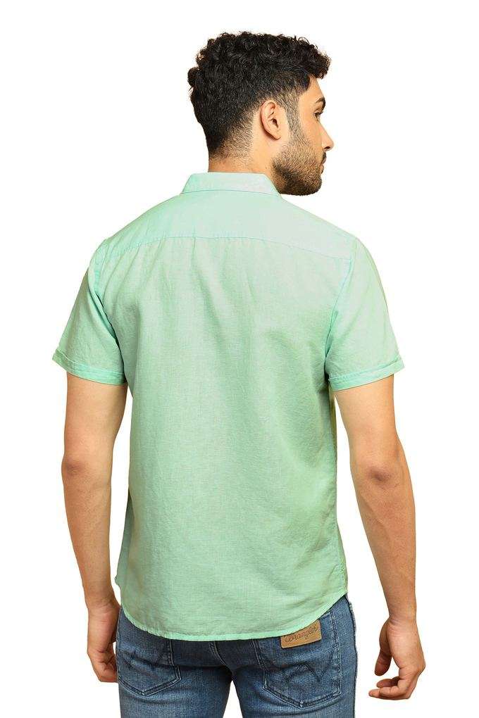 Solid-Cotton-Regular-Fit-Men-s-Casual-Wear-Shirt