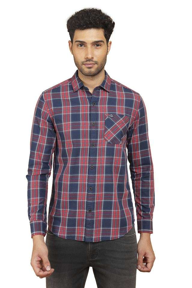 Checks-Cotton-Regular-Fit-Men-s-Casual-Wear-Shirt