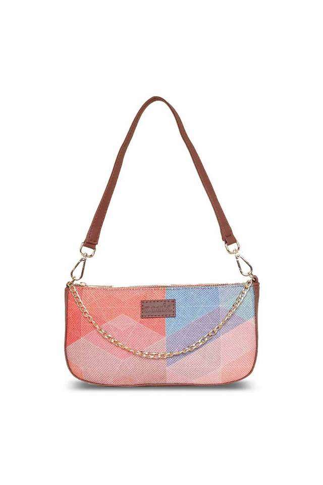 Printed-Geooptics-PU-Zipper-Closure-Women-s-Casual-Sling-Bag