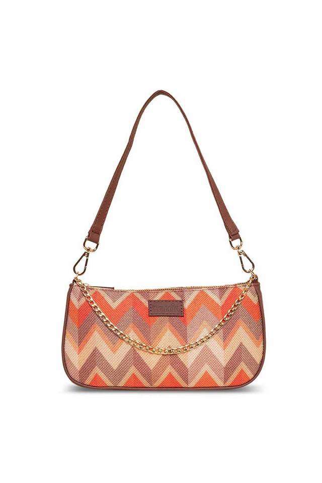 Printed-Tidal-PU-Zipper-Closure-Women-s-Casual-Sling-Bag