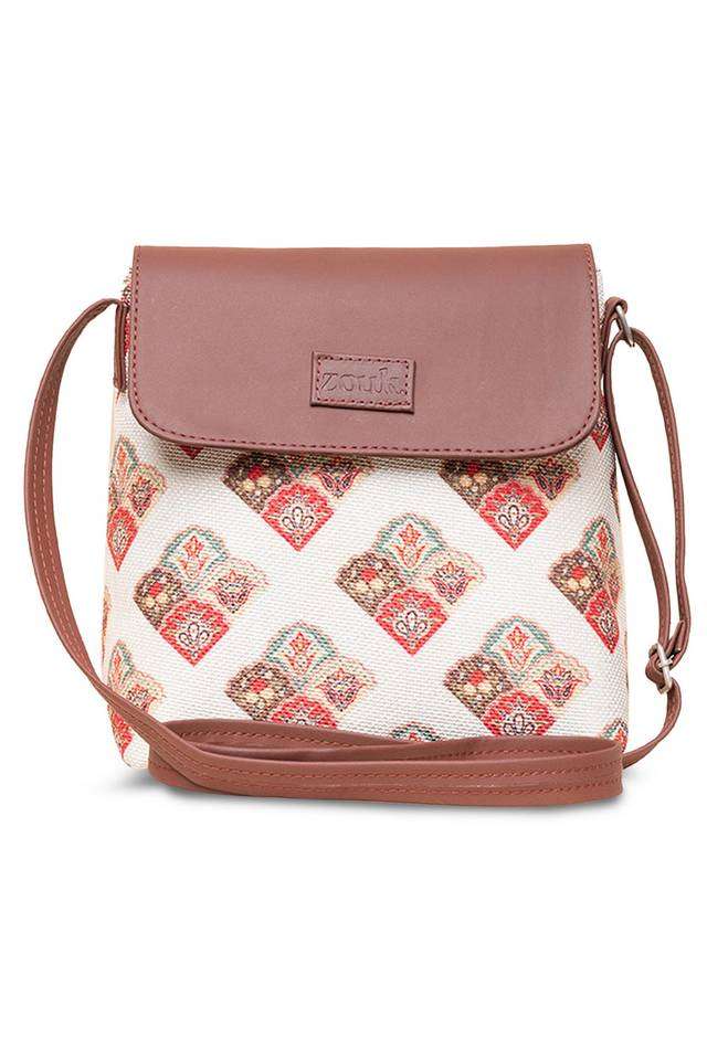 Printed-Seashell-PU-Zipper-Closure-Women-s-Casual-Sling-Bag