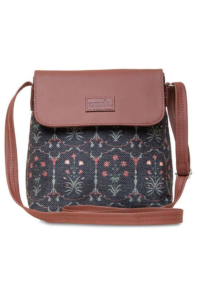 Printed-Taj-PU-Zipper-Closure-Women-s-Casual-Sling-Bag