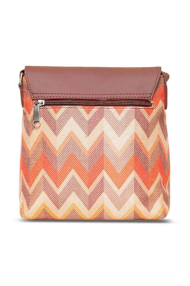 Printed-Tidal-PU-Zipper-Closure-Women-s-Casual-Sling-Bag