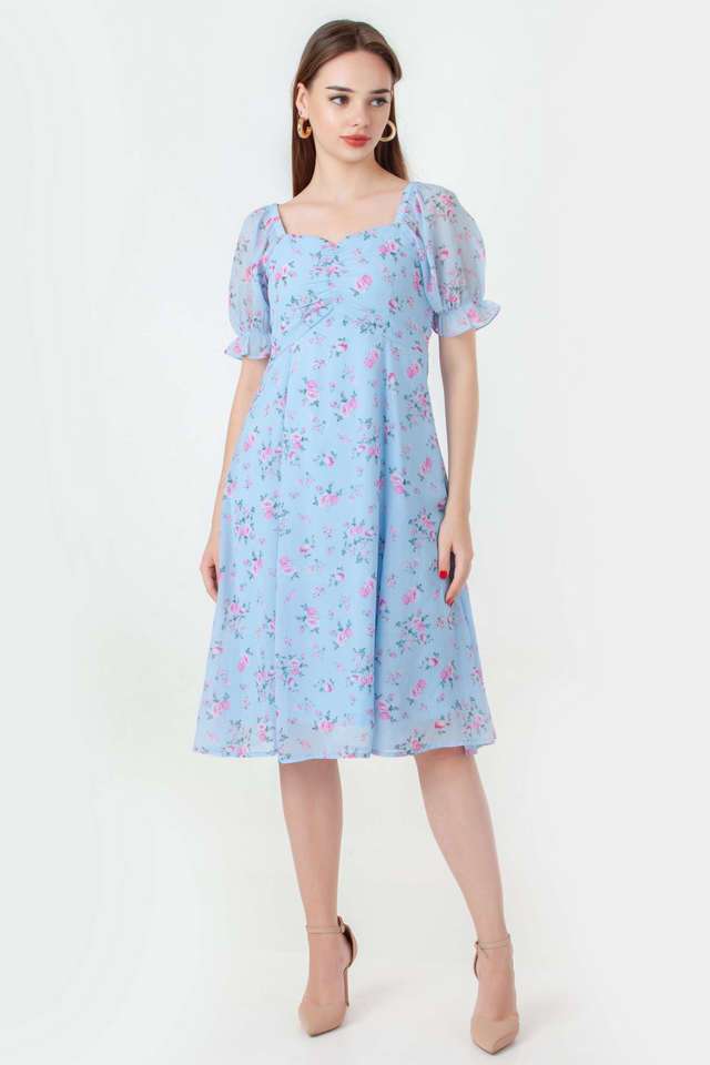 zink london Floral Polyester Sweetheart Neck Women's Party Wear Dress-picture-22