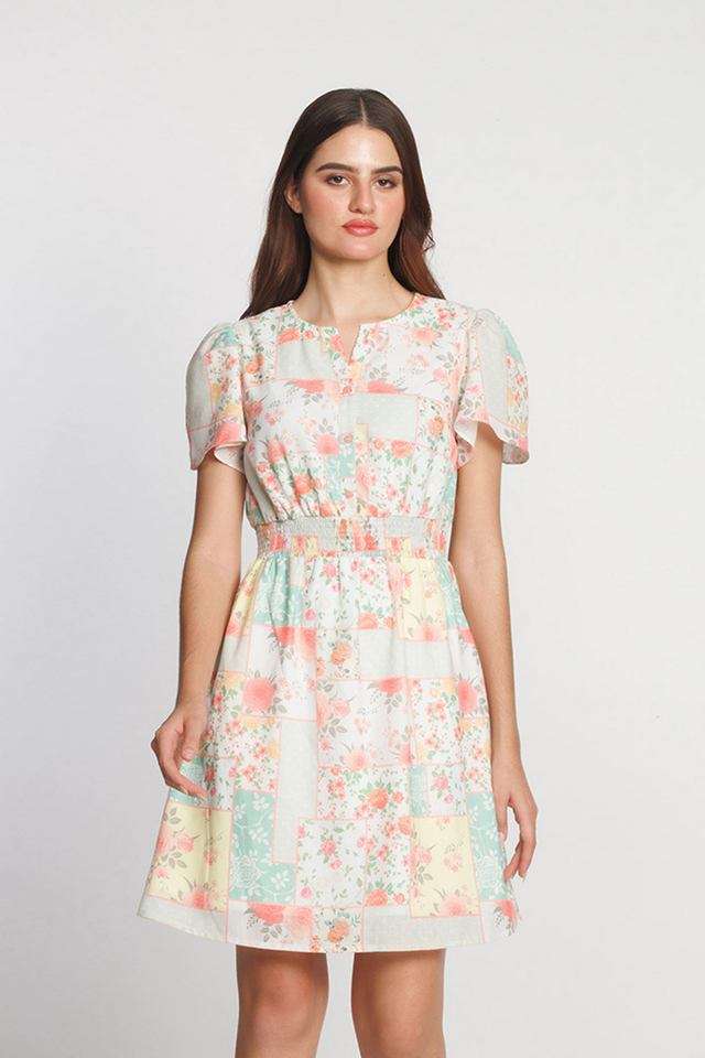 zink london Floral Round Neck Polyester Women Dress-picture-24