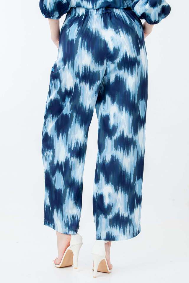 Abstract-Polyester-Relaxed-Fit-Women-s-Casual-Wear-Pants