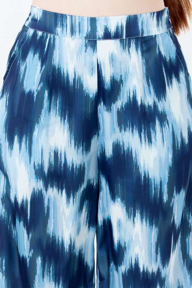 Abstract-Polyester-Relaxed-Fit-Women-s-Casual-Wear-Pants