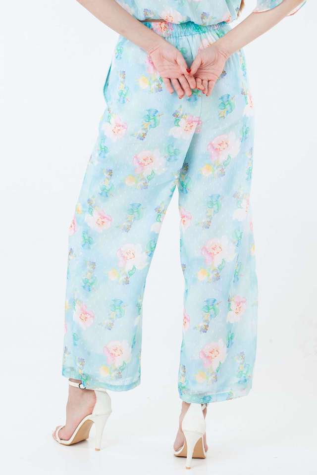 Floral-Polyester-Relaxed-Fit-Women-s-Casual-Wear-Pants