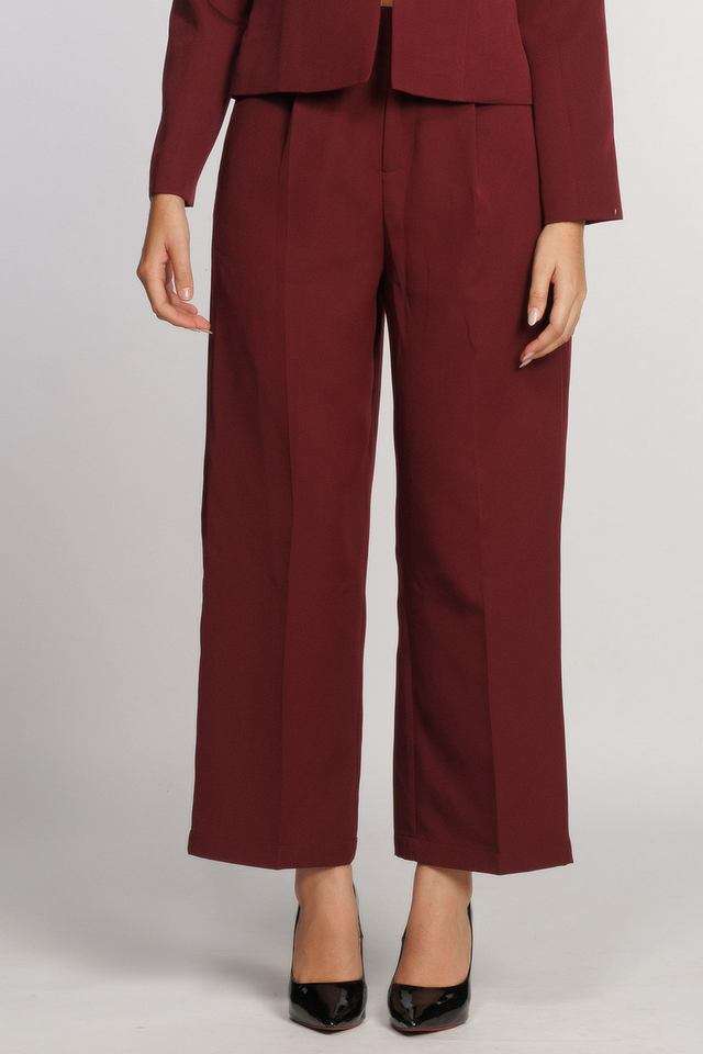 zink london Solid Regular Fit Polyester Women's Formal Wear Pants-picture-13
