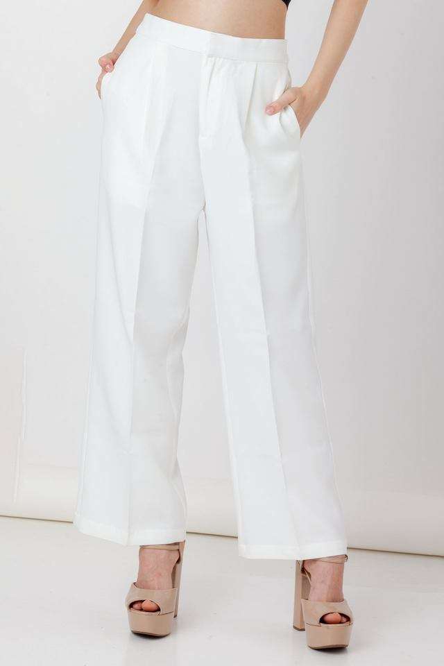zink london Solid Regular Fit Polyester Women's Casual Wear Trousers-picture-39