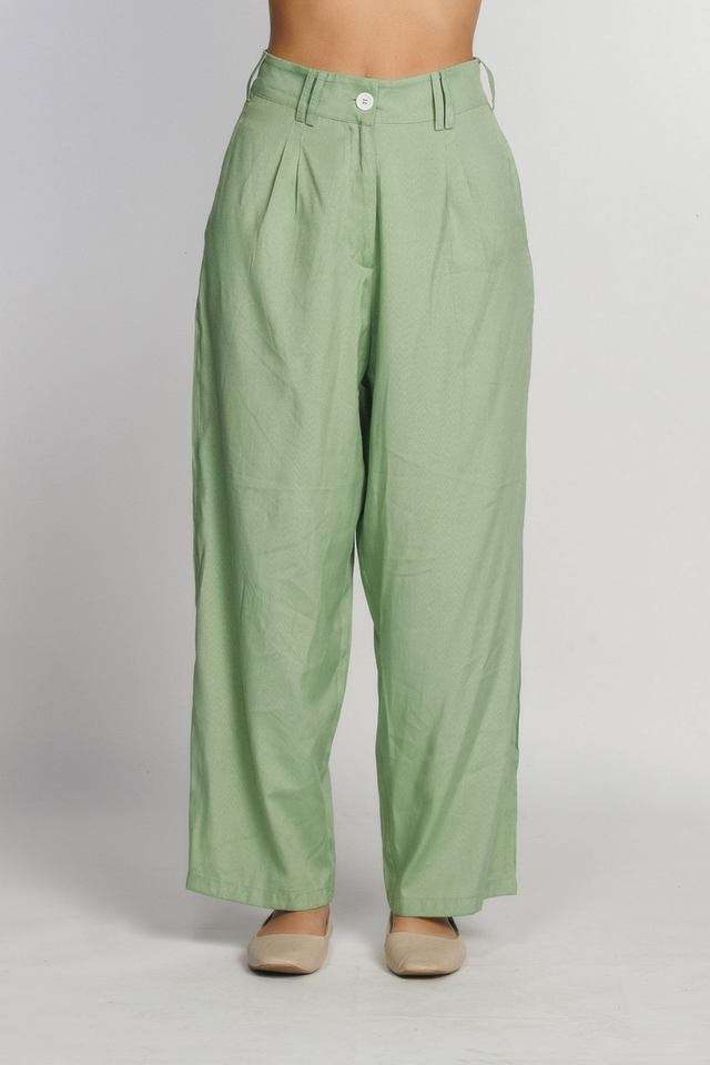 zink london Solid Straight Fit Polyester Women's Casual Wear Pants-picture-18